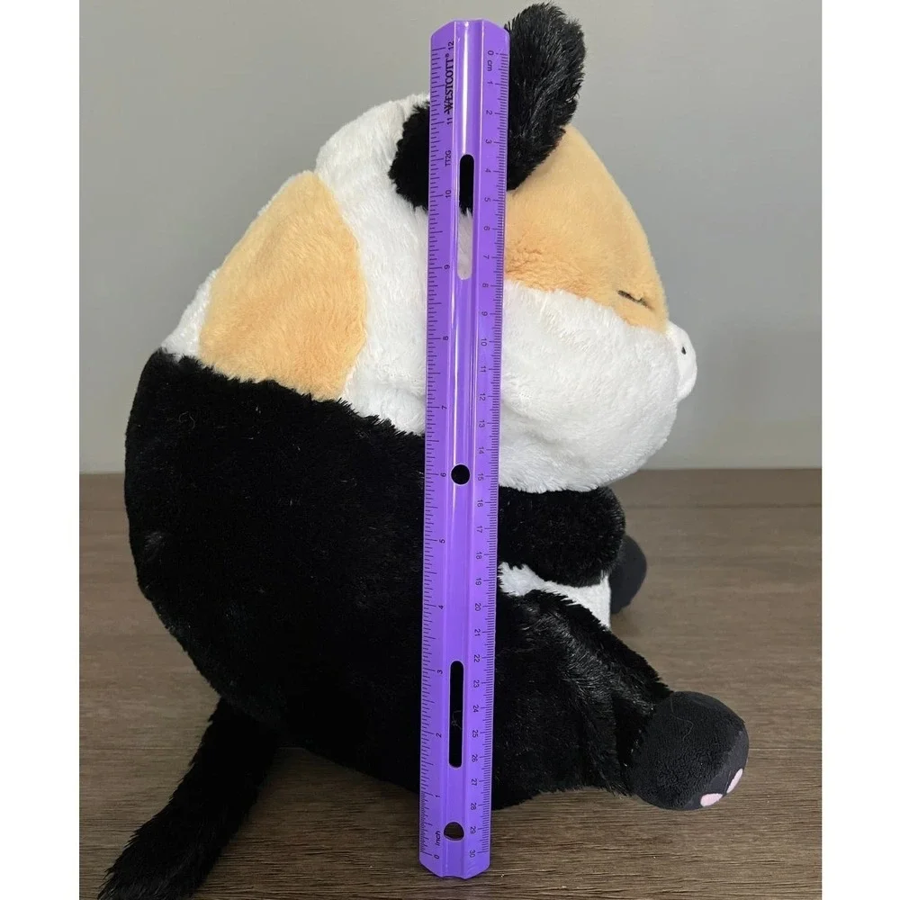 Nanco Belly Buddies Calico‎ Fat Cat Plush Stuffed Animal Toy